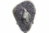 Sparkling, Amethyst Geode Section on Metal Stand #208990-1